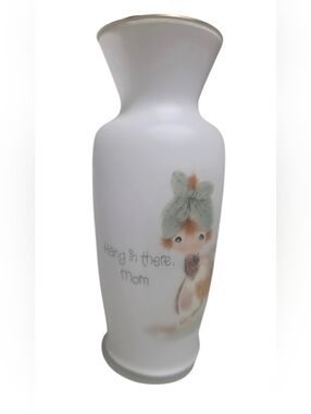 White 'Hang in There, Mom' Precious Moments Vase